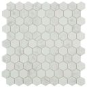 Alcor Matt White Flake Marble Mosaic 307x317mm