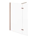 Royle Bronze Wetroom Shower Screen with Hinged Panel