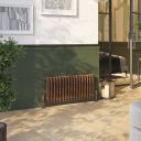 Clement Antique Copper Double Horizontal Column Radiator - 300x785mm