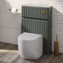Wish Ribbed Green WC Unit