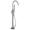 Moray Gunmetal Floor Standing Bath Tap With Hand Held Shower