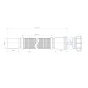 McAlpine 1½" Heavy Duty Flexible Connector - FLEXCON2