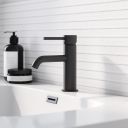 Elora Matt Black Basin Mixer Tap
