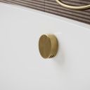 Aqualisa S3 Gold Bath filler with brown tiled background