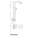 Truro Brushed Gold Thermostatic Shower Pack