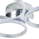 Orbit Chrome 3 Ring LED Flush Light