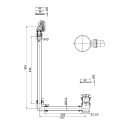 Burlington Chrome Exposed Click-Clack Bath Waste