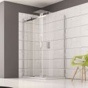 Norr Chrome Shower Side Panel 900mm