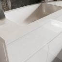Hudson Gloss White Combination Vanity Basin & WC Unit 1000mm