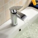 Tear Chrome Basin Mixer Tap - lifestyle image