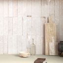 Bergamo White Porcelain Brick Tile 75x300mm