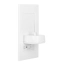 ProofVision White In-Wall Electric Toothbrush Holder With Shaver Socket For Philips