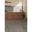 Bergamo Grey Porcelain Brick Tile 75x300mm