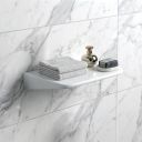 Belgrove White Wall Hung Ceramic Shelf 400mm