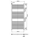 Neptune Anthracite Heated Towel Rail 1200x600mm