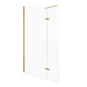 Royle Gold Wetroom Shower Screen with Hinged Panel