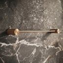 Moray Satin Bronze Knurled Towel Rail
