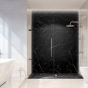 Peoria Marquina Black Marble Shower Tray 1800x800mm