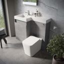 Summers Concrete Left Hand Combination Vanity Basin and WC Unit 900mm