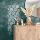 Bergamo Blue Porcelain Hexagon Tile - 150x130mm