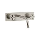 Urban Brushed Nickel Wall Mounted Bath Tap