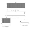Bryce 1800mm Ribbed Grey Bath Panel spec