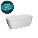 bath painting service available for the Tidal White Freestanding Acrylic Bath 1600x800mm