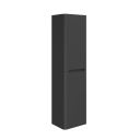 Ellis Matt Black Wall Hung Tall Bathroom Storage Unit