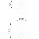 Warwick Brushed Gold Traditional Robe Hook