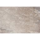 Flat front shot of a 400x600mm Arans Grey tile highlighting its soft matt finish and gentle grey stone patterning.