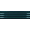 Accordion Ribbed Glacier Matt Ceramic Brick Tile 200x50mm