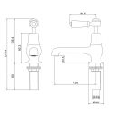 Burlington Kensington Chrome Bath Tap Pair