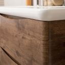 Erin Rosewood Floor Standing Vanity Unit with Link Resin Basin 900mm