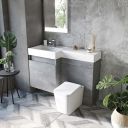 Summers Concrete Left Hand Combination Vanity Basin and WC Unit 1200mm