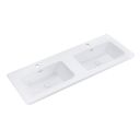 Ellis Matt White Floor Standing Vanity Unit with Ceramic Basin 1200mm - Ceramic Basin view 2