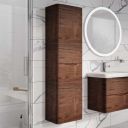 Erin Rosewood Wall Mounted Right Hand Tall Storage Cabinet