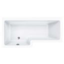 Carron Quantum Left Handed Carronite Shower Bath 1600x700mm