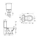 Laine Traditional Close Coupled Toilet