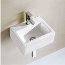 Blade White Square Cloakroom Basin 325x280mm