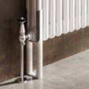 Upton White Double Vertical Column Radiator 1800x380mm