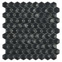 Naple Hexagon Matt Black Mosaic 307x317mm
