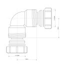 McAlpine 1½" x 90 Degree Bend - MT4