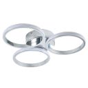 Orbit Chrome 3 Ring LED Flush Light