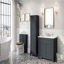Traditional midnight grey WC Unit roomset with coordinating furniture