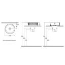 Piper Patterned Round Counter Top Basin Spec