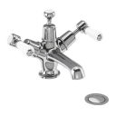 Burlington Kensington Chrome Basin Mixer Tap with Click Clack Waste