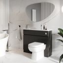 Hudson Charcoal Combination Vanity Basin & WC Unit 1000mm