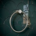 Moray Nickel Knurled Towel Ring