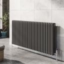 Upton Grey Triple Horizontal Column Radiator 600x1370mm
