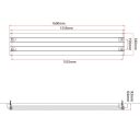 Perth White Single Horizontal Flat Panel Radiator 340x1600mm